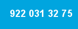 922 031 32 75 922 031 32 75